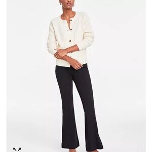 Off 34th White Cable Knit Cardigan